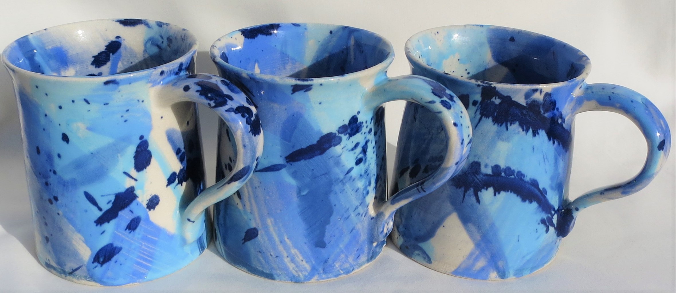 Splash Blue Mugs x 3 (2)